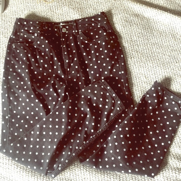 TOPSHOP - polka dot mom jeans - Picture 1 of 4
